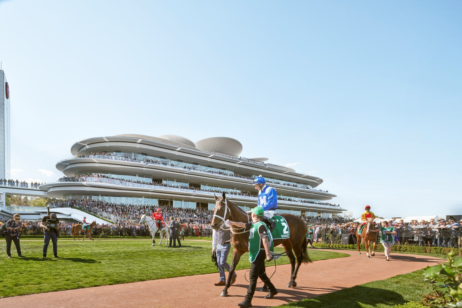 The Club Stand at Flemington Racecourse